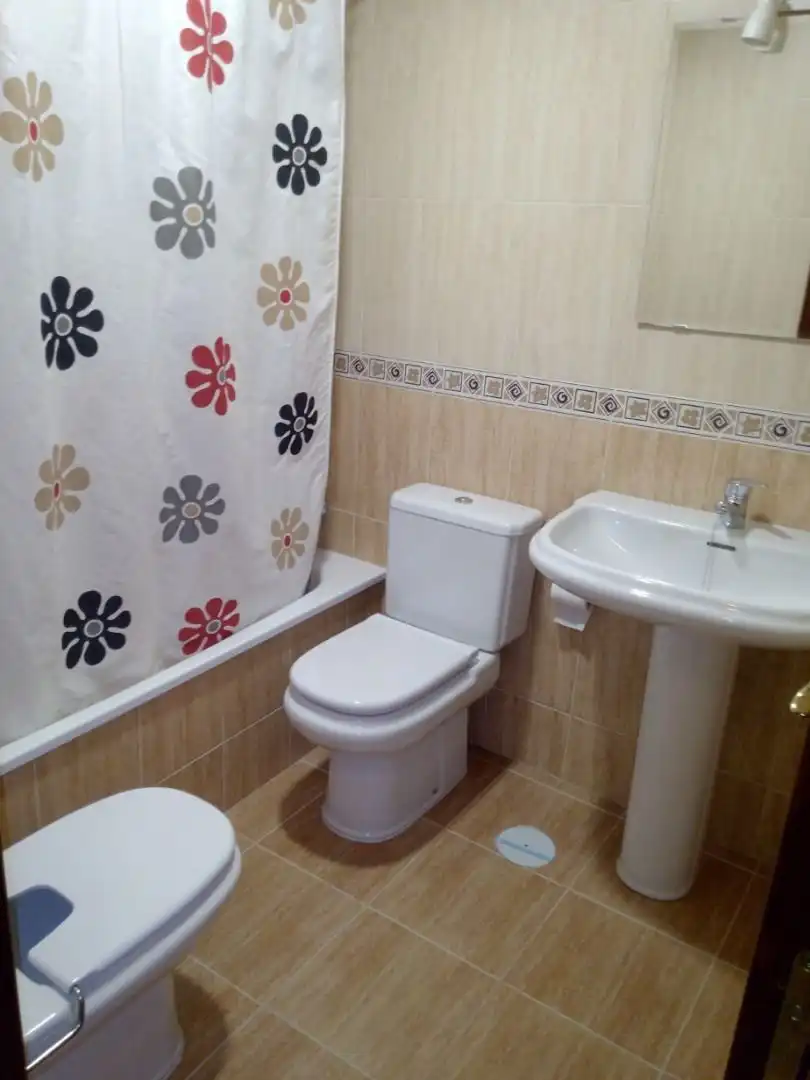 Baño de Piso de alquiler en Lucena con Terraza, Amueblado y Lavadora
