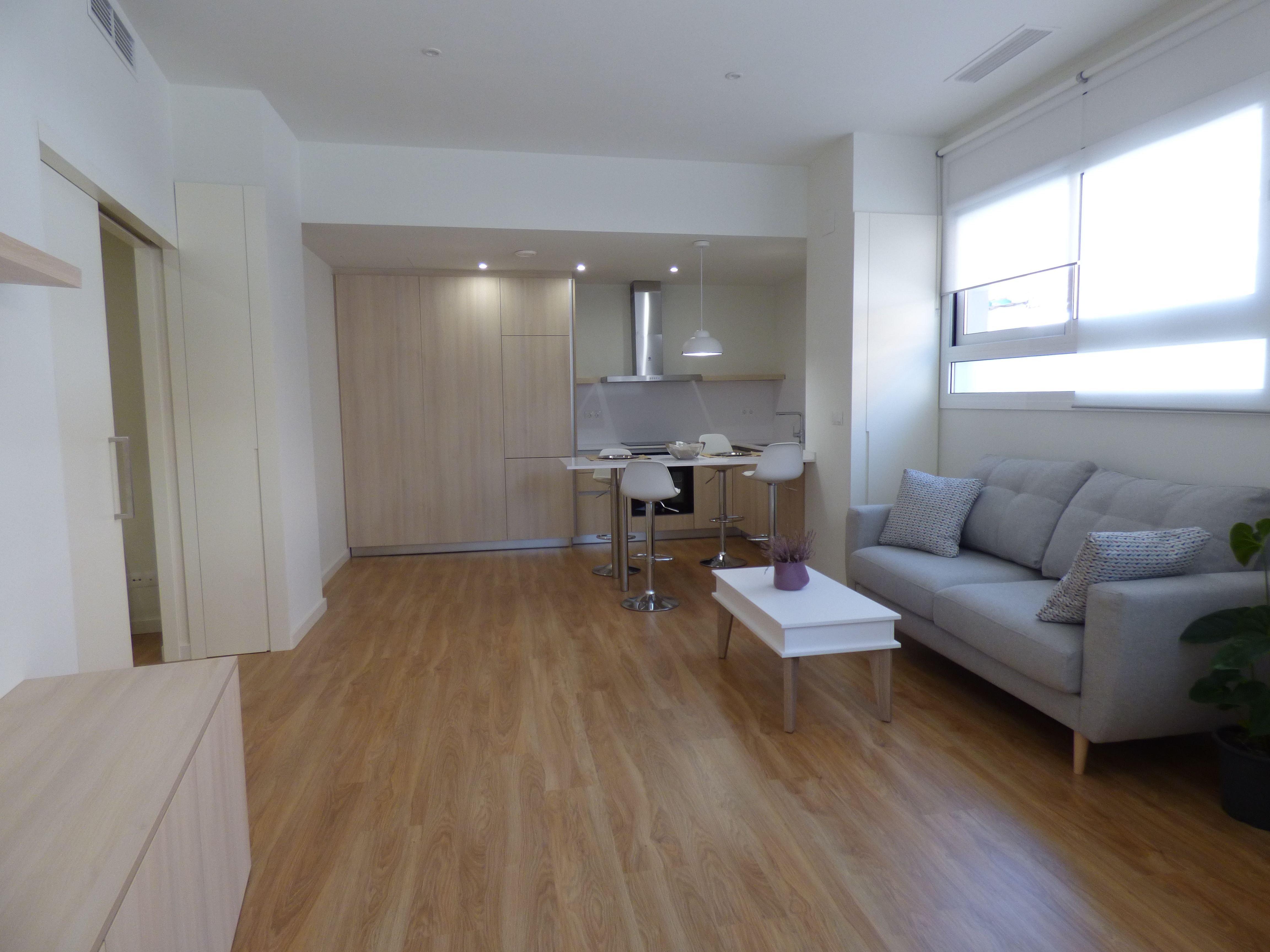 Living room of Flat to rent in Cerdanyola del Vallès  with Air Conditioner, Heating and Parquet flooring
