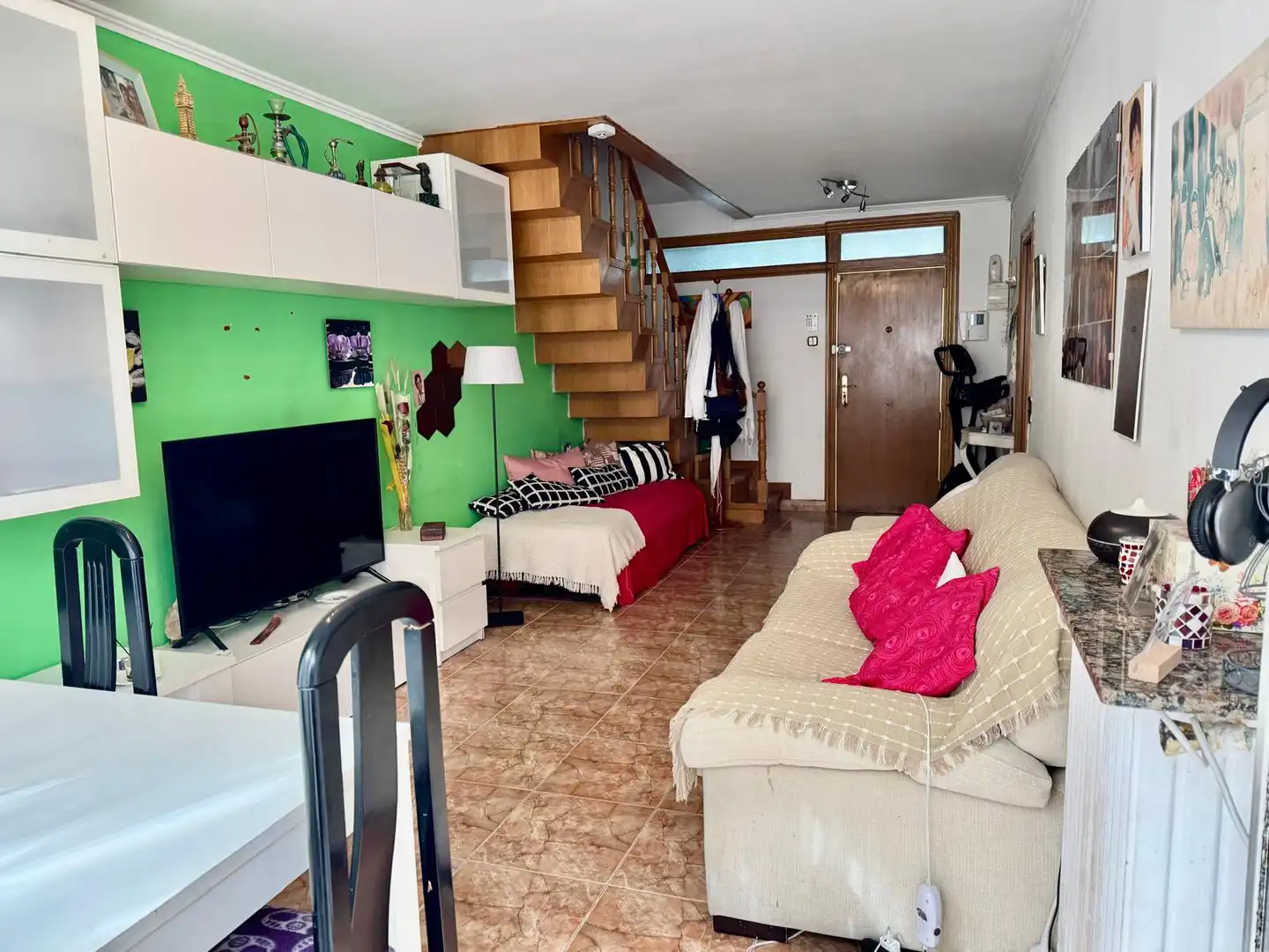 Sala d'estar de Pis en venda en Barcelona amb Aire condicionat, Calefacció i Balcó