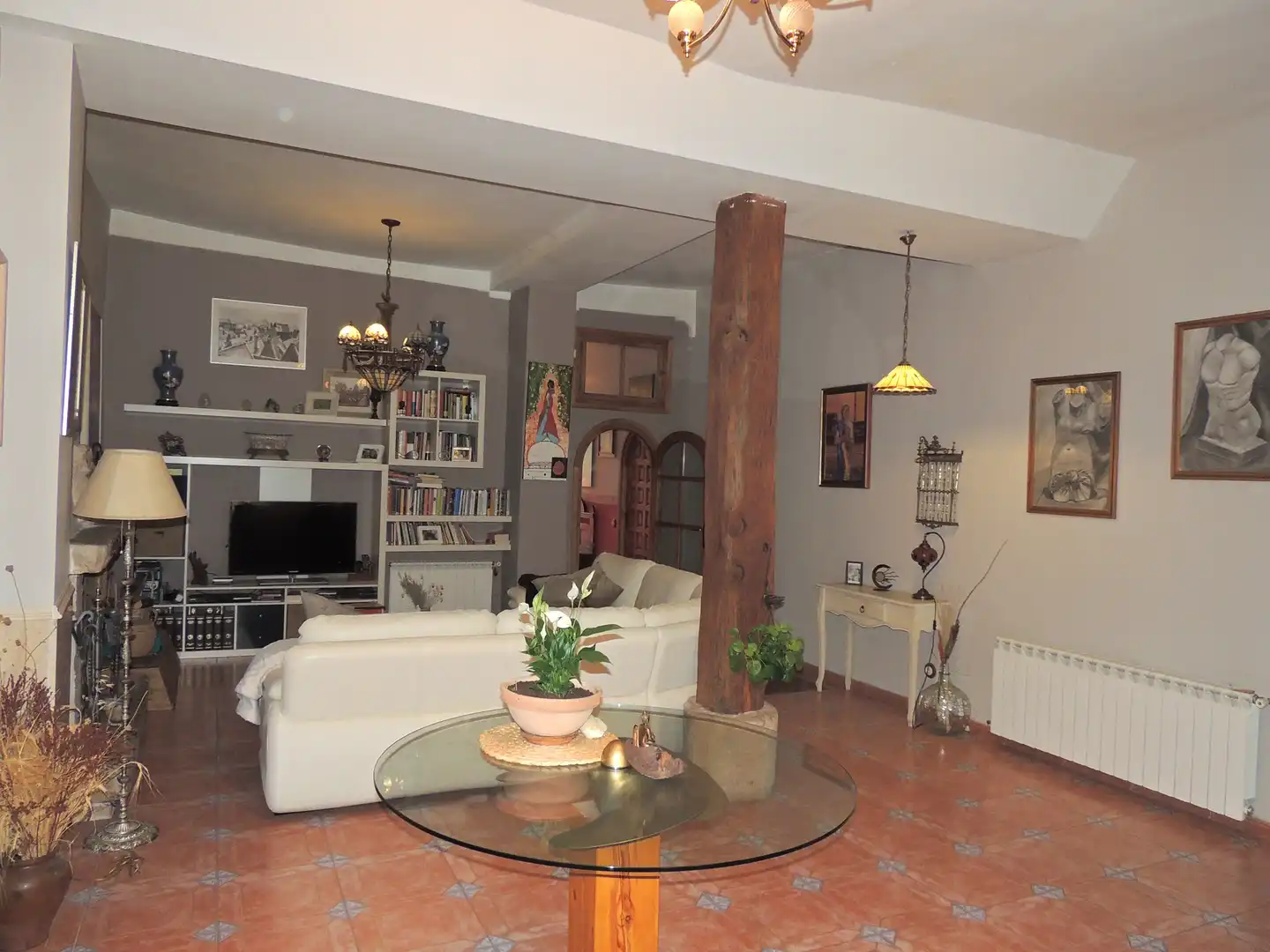Sala de estar de Casa adosada en venta en Yunquera de Henares con Terraza y Balcón