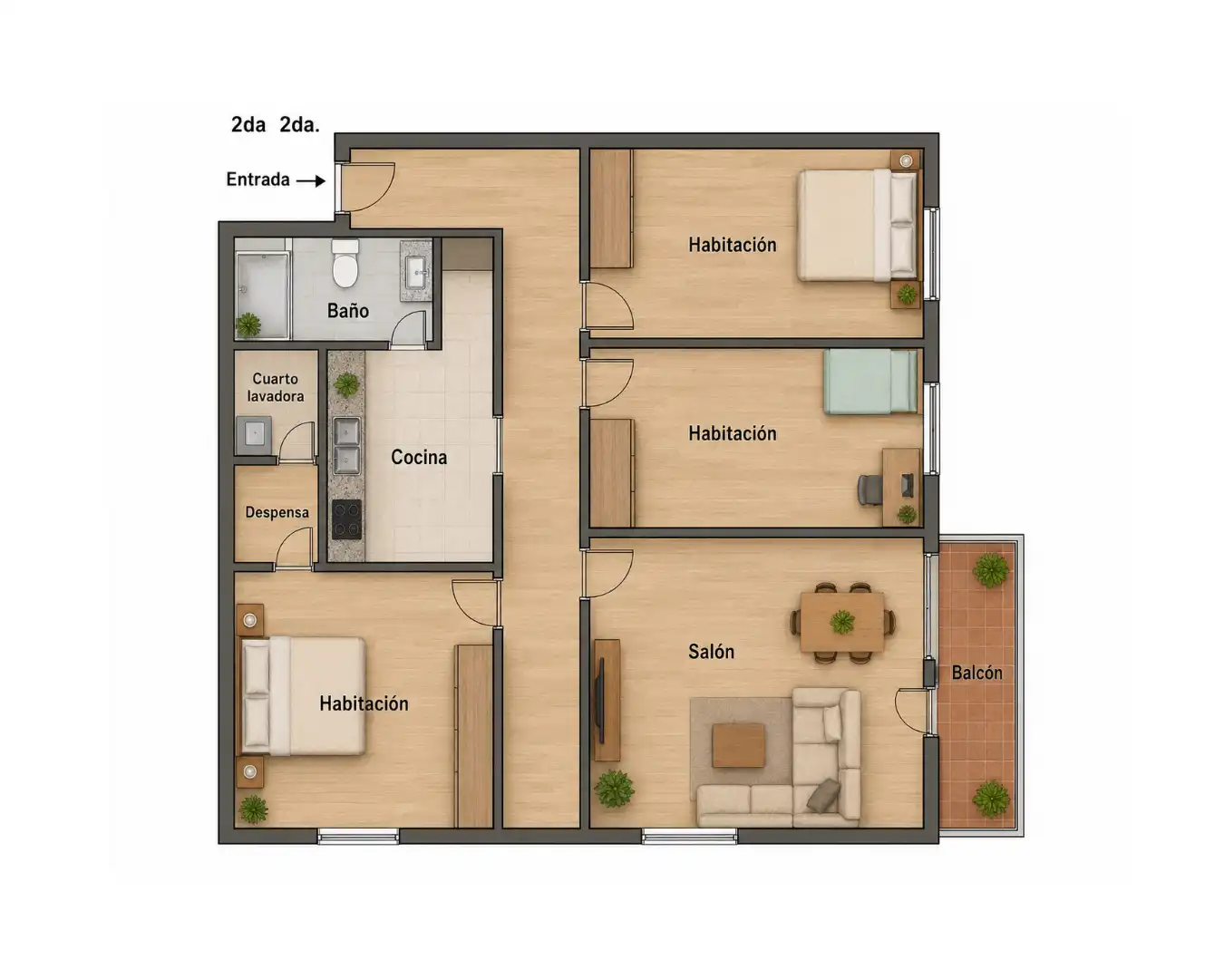 Piso con balcón en venta en Congost, imagen 3