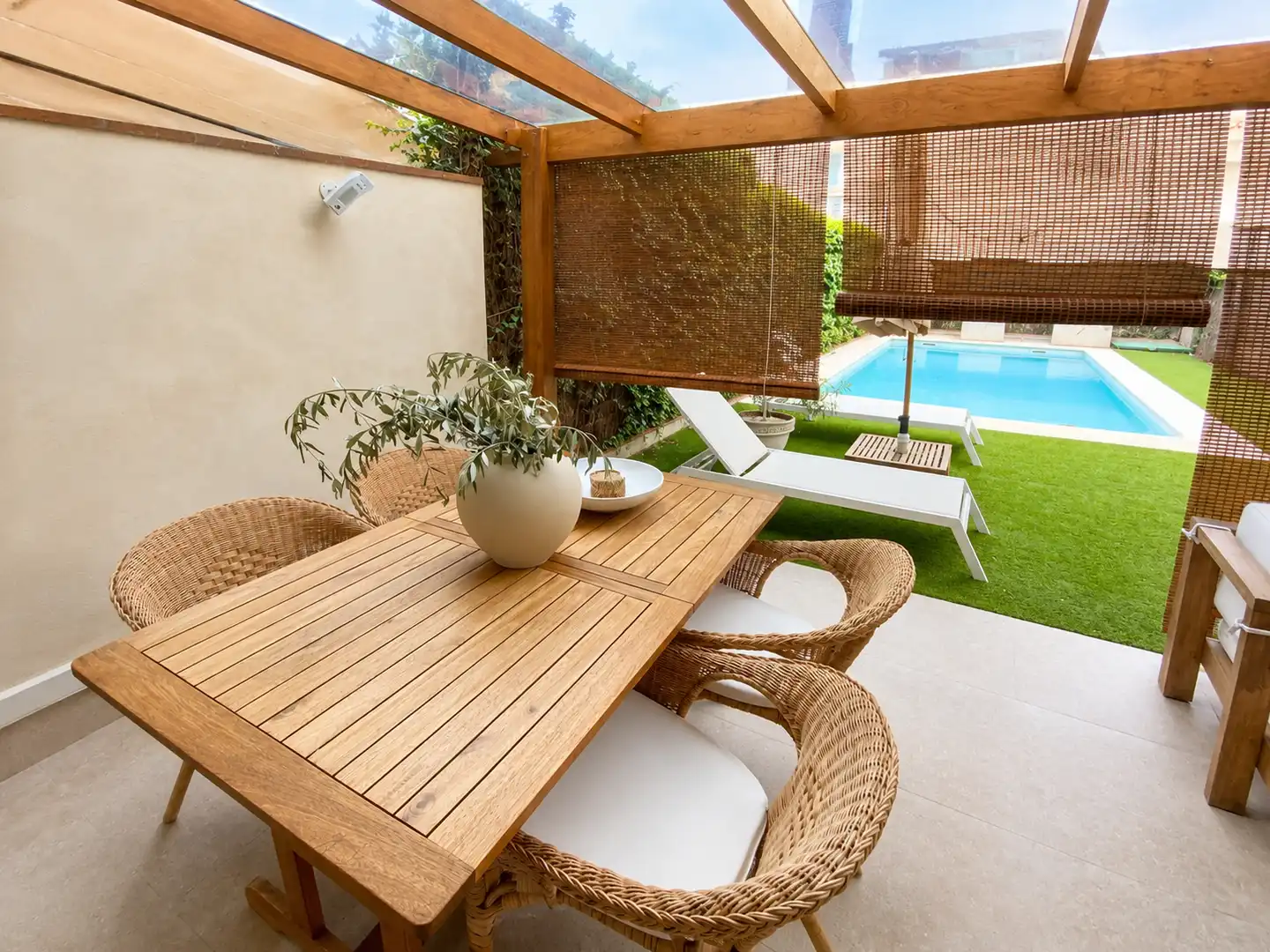 Terraza de Casa o chalet en venta en Sant Andreu de Llavaneres con Aire acondicionado, Calefacción y Jardín privado