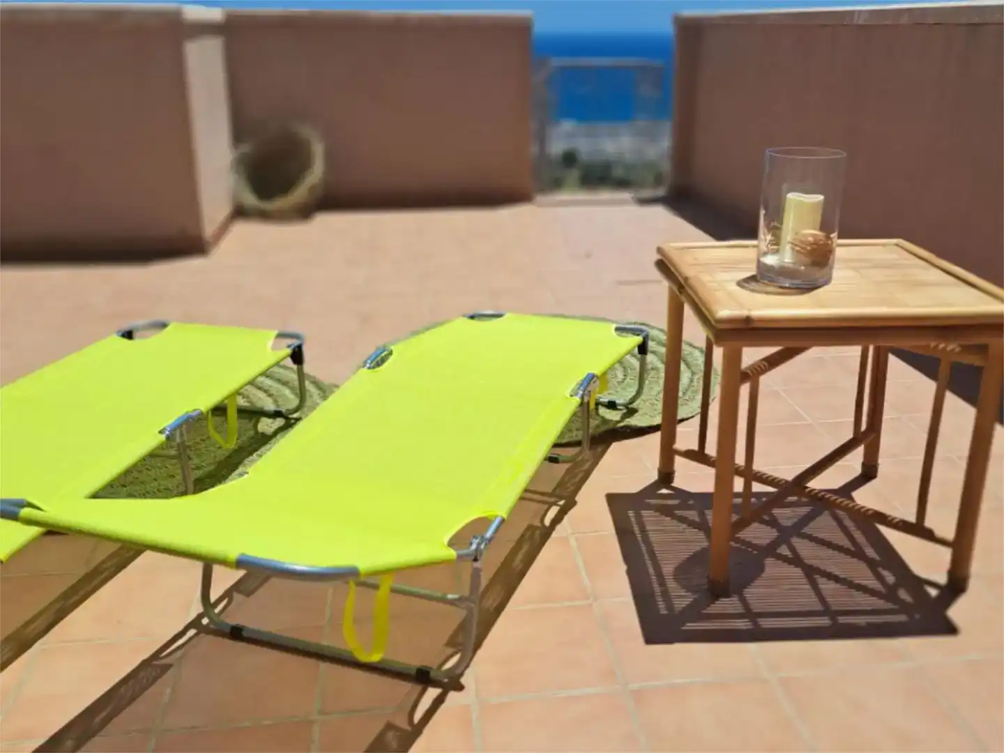 Terrasse von Wohnung zur Miete in Mojácar mit Klimaanlage und Schwimmbad
