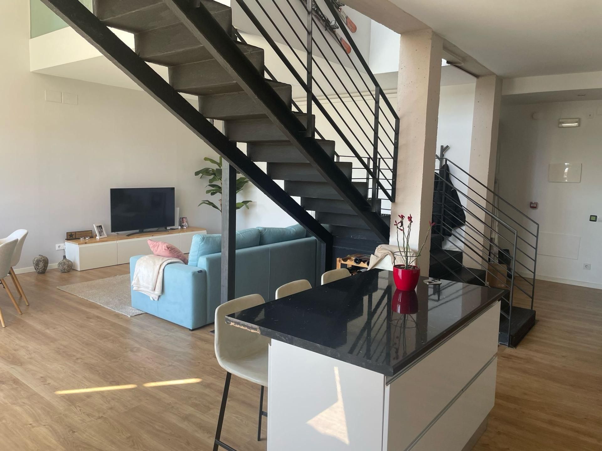 Sala d'estar de Loft en venda en Alcobendas amb Terrassa