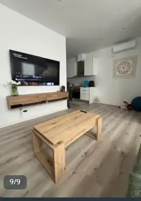 Sala de estar de Piso en venta en Badalona con Parquet