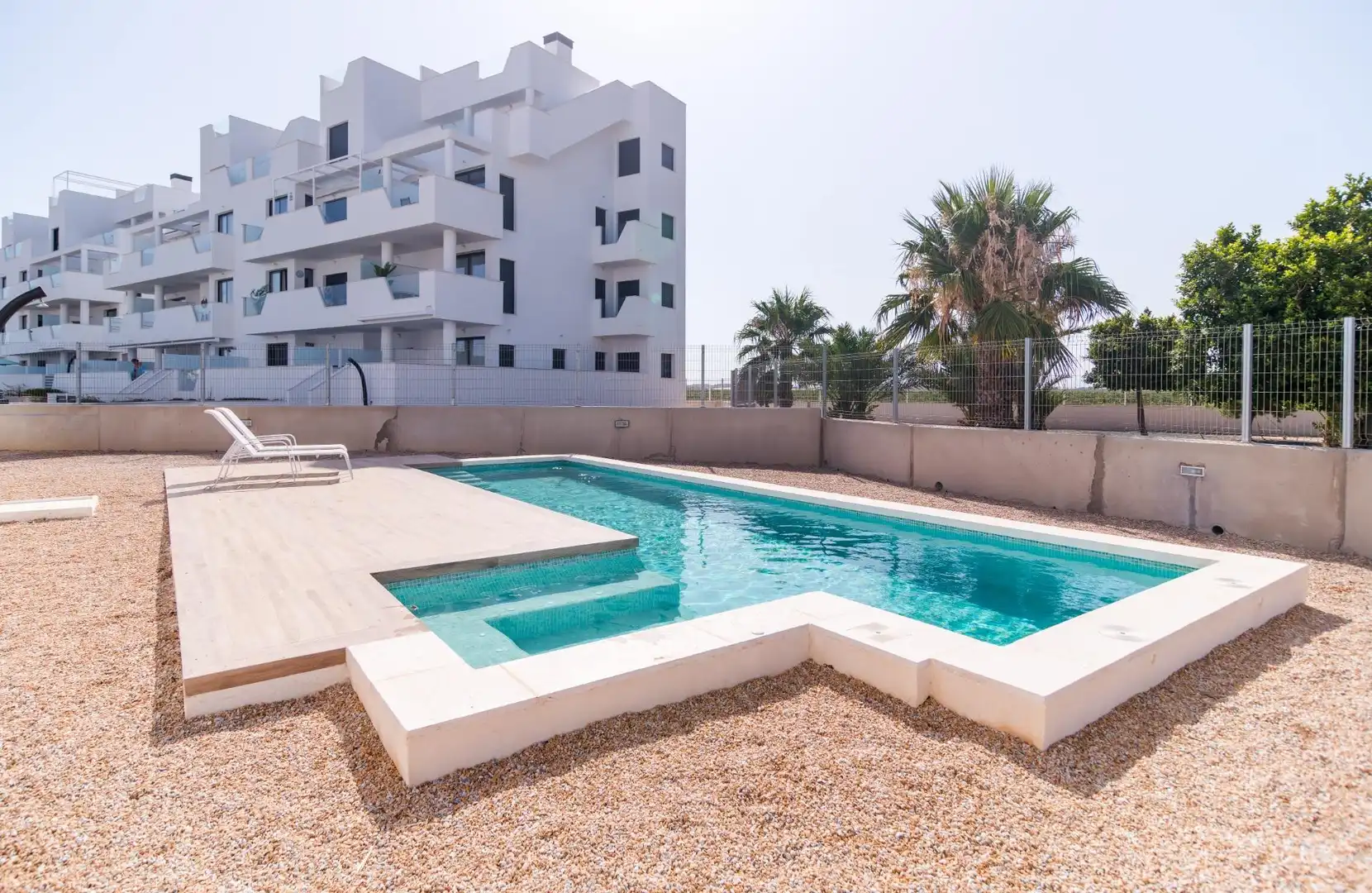 Schwimmbecken von Wohnungen zum Verkauf in Torre-Pacheco mit Heizung, Privatgarten und Terrasse