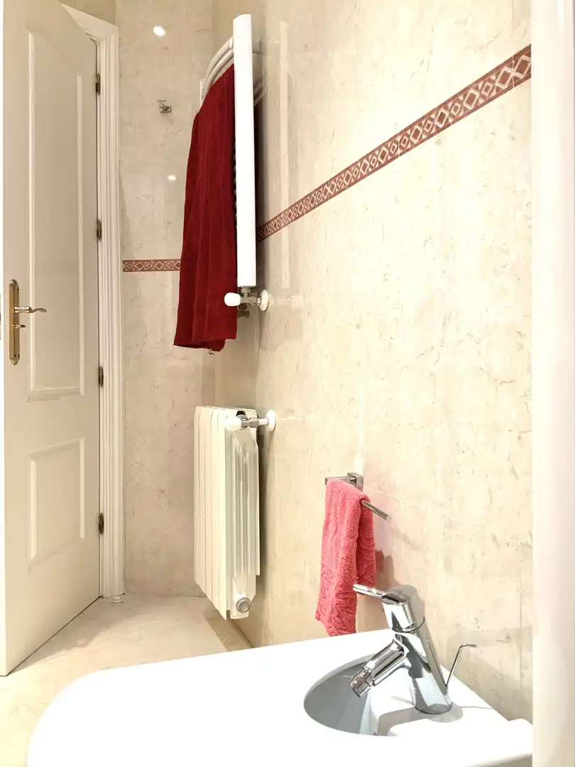 Bathroom of Flat for rent in Madrid  with Air Conditioner, Heating and Furnished