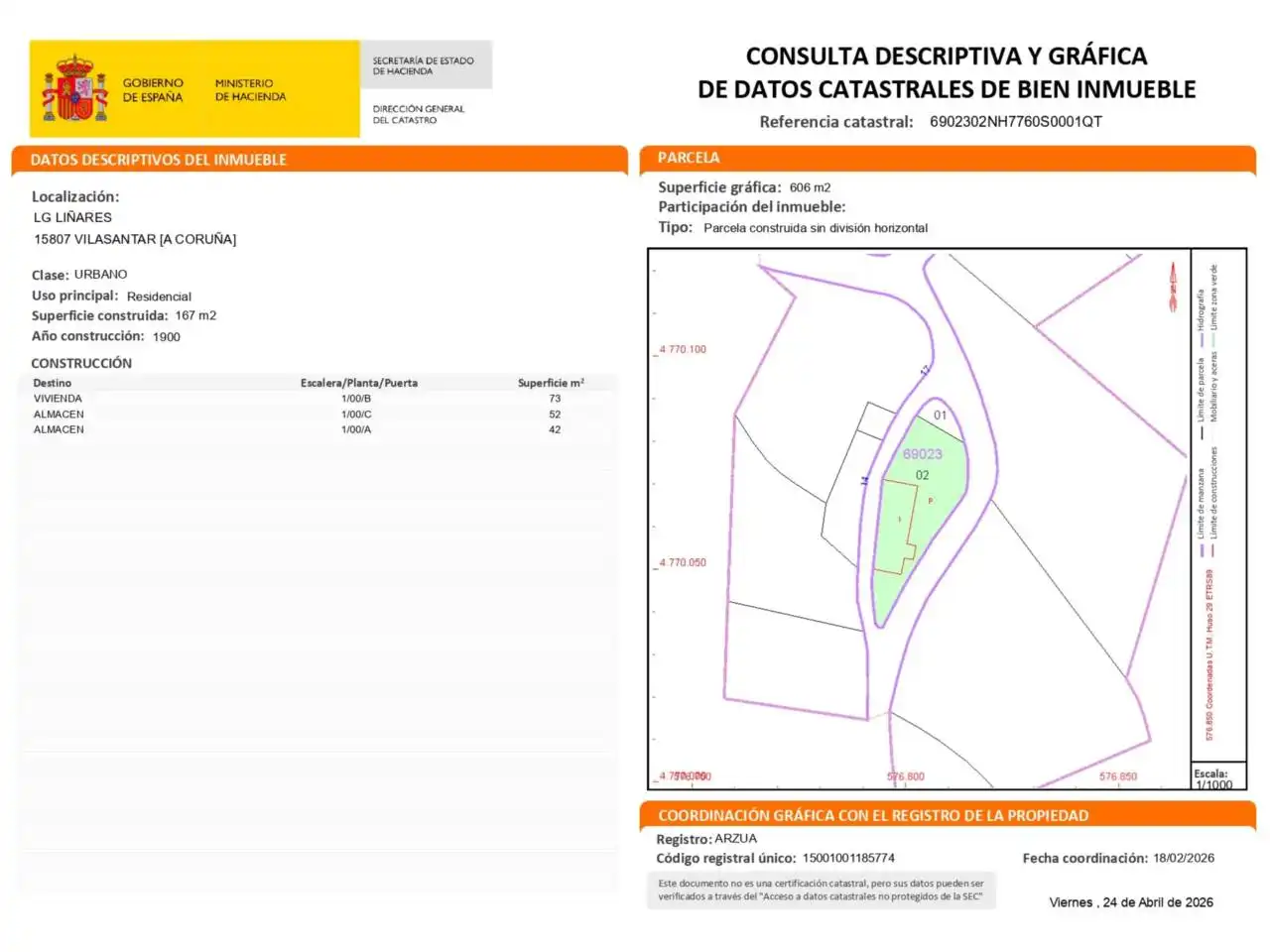 Casa o xalet en venda a Calle Liðares, 14, Vilasantar