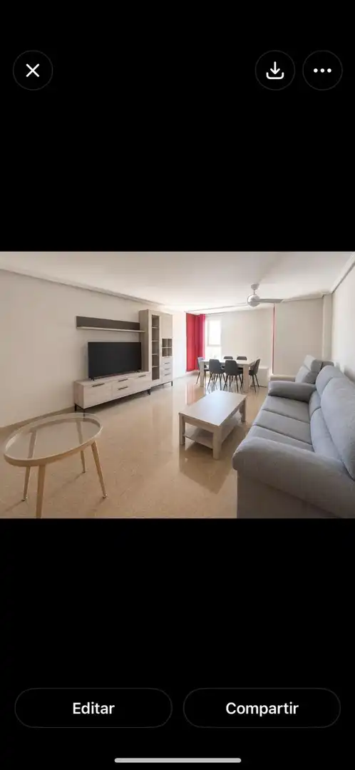 Sala d'estar de Pis en venda en Alicante / Alacant amb Aire condicionat, Jardí privat i Traster