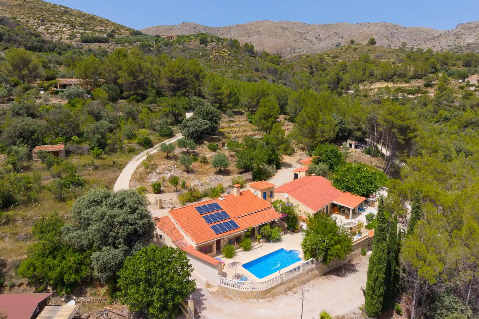 Vista exterior de Casa o chalet en venta en Castell de Castells con Aire acondicionado, Calefacción y Jardín privado