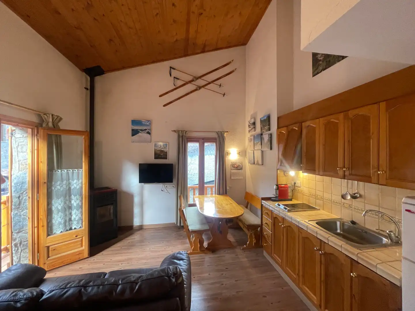 Sala d'estar de Àtic en venda en Setcases amb Calefacció, Parquet i Traster