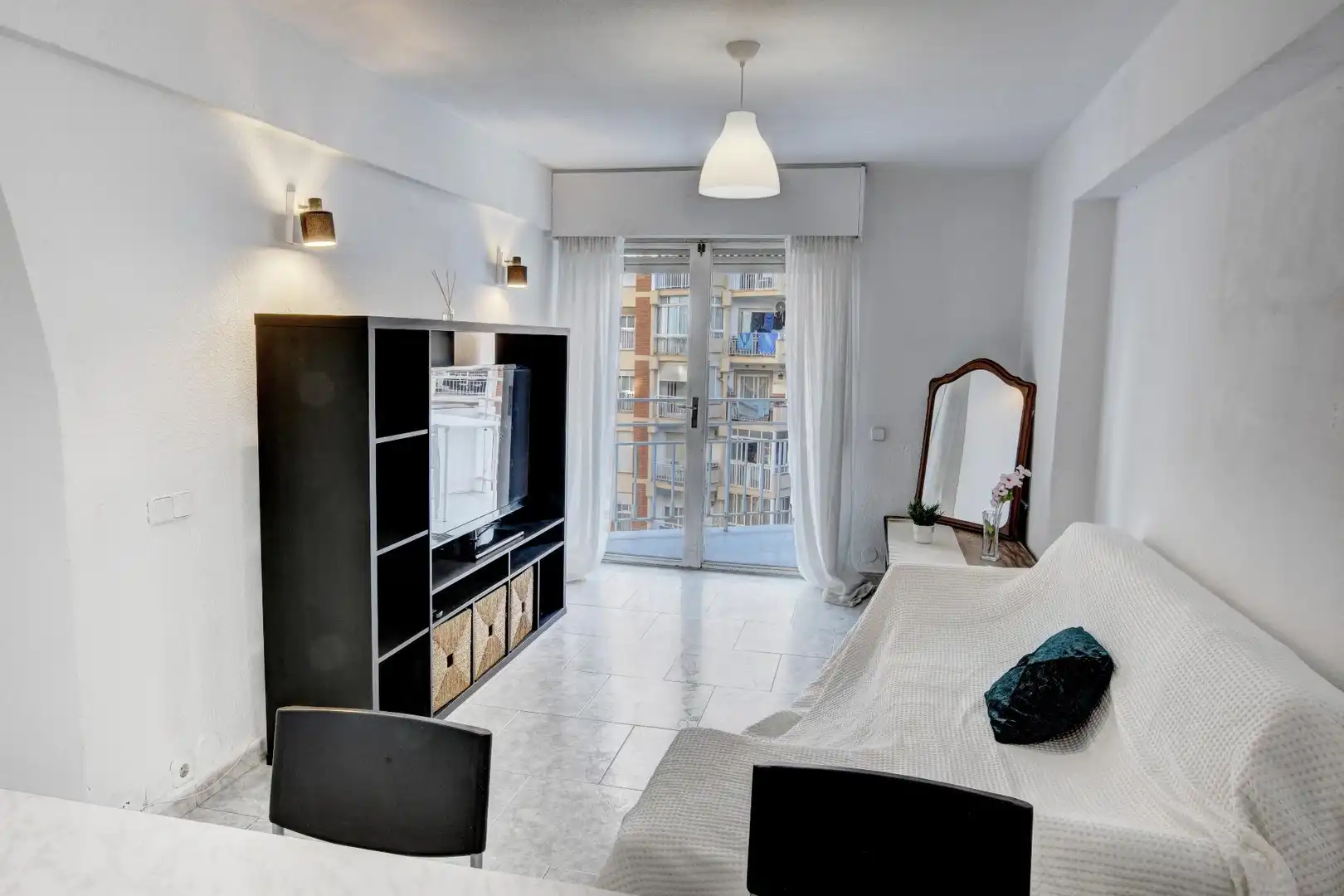 Sala de estar de Apartamento en venta en Benalmádena con Calefacción, Jardín privado y Terraza