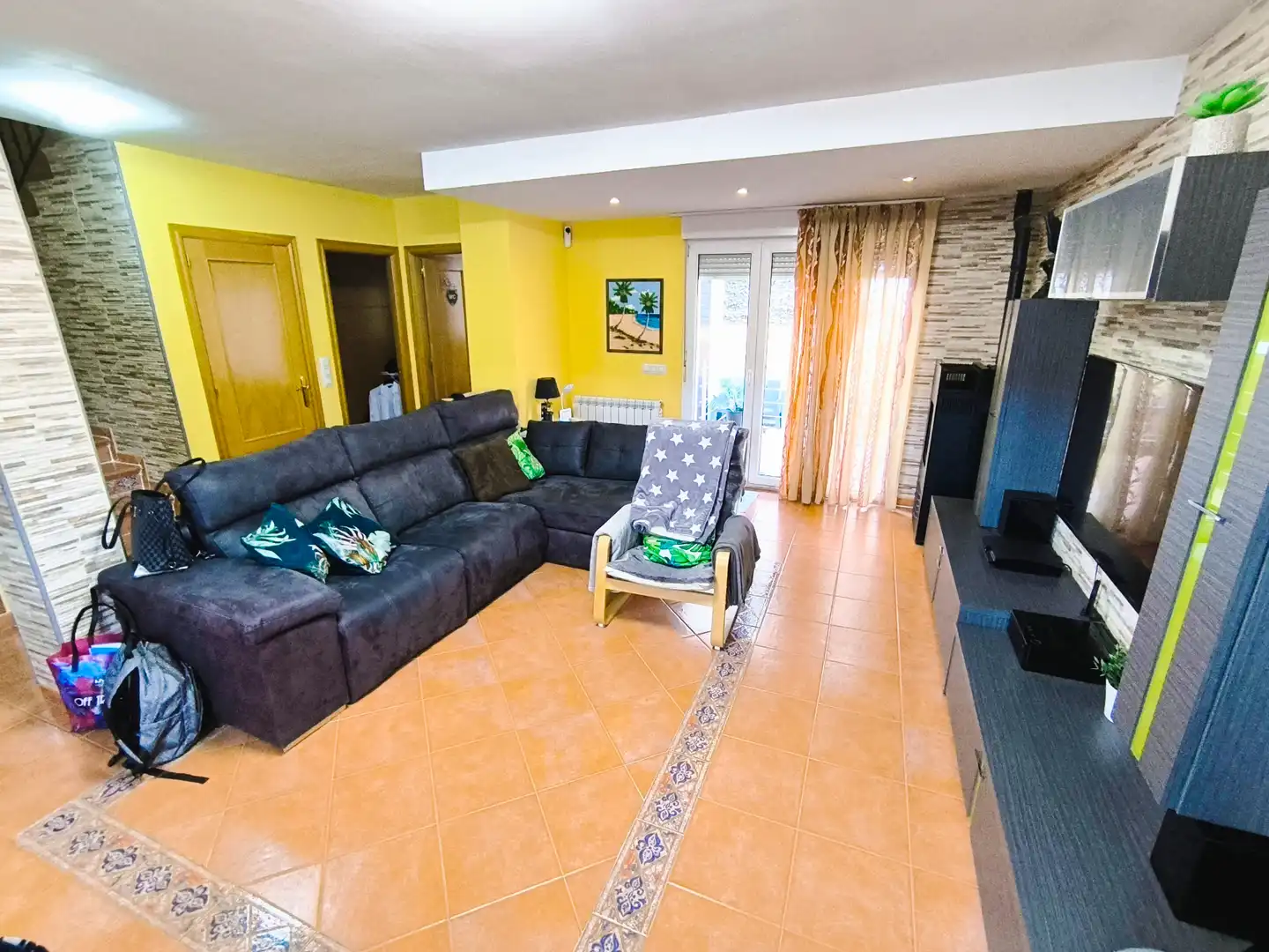 Sala d'estar de Casa o xalet en venda en Magaz de Pisuerga amb Calefacció, Jardí privat i Terrassa