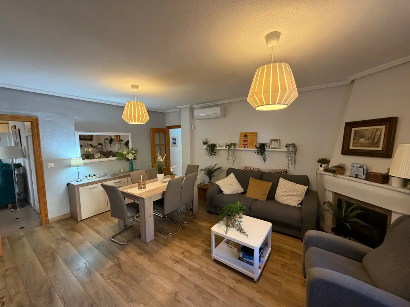Living room of Houses for sale in Archena  with Air Conditioner, Parquet flooring and Furnished