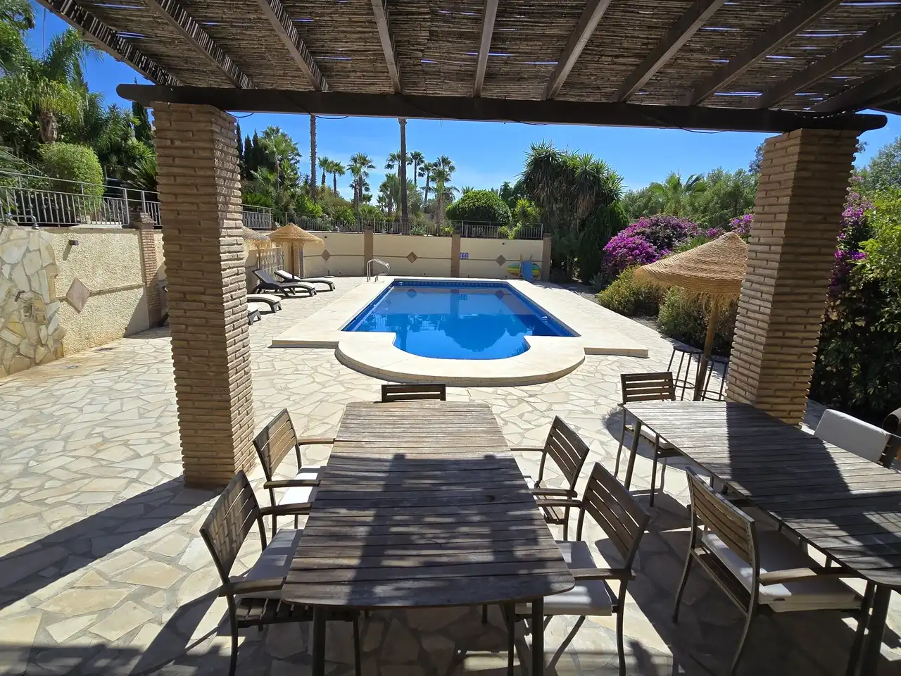 Swimming pool of Houses for sale in Viñuela  with Air Conditioner, Terrace and Swimming Pool
