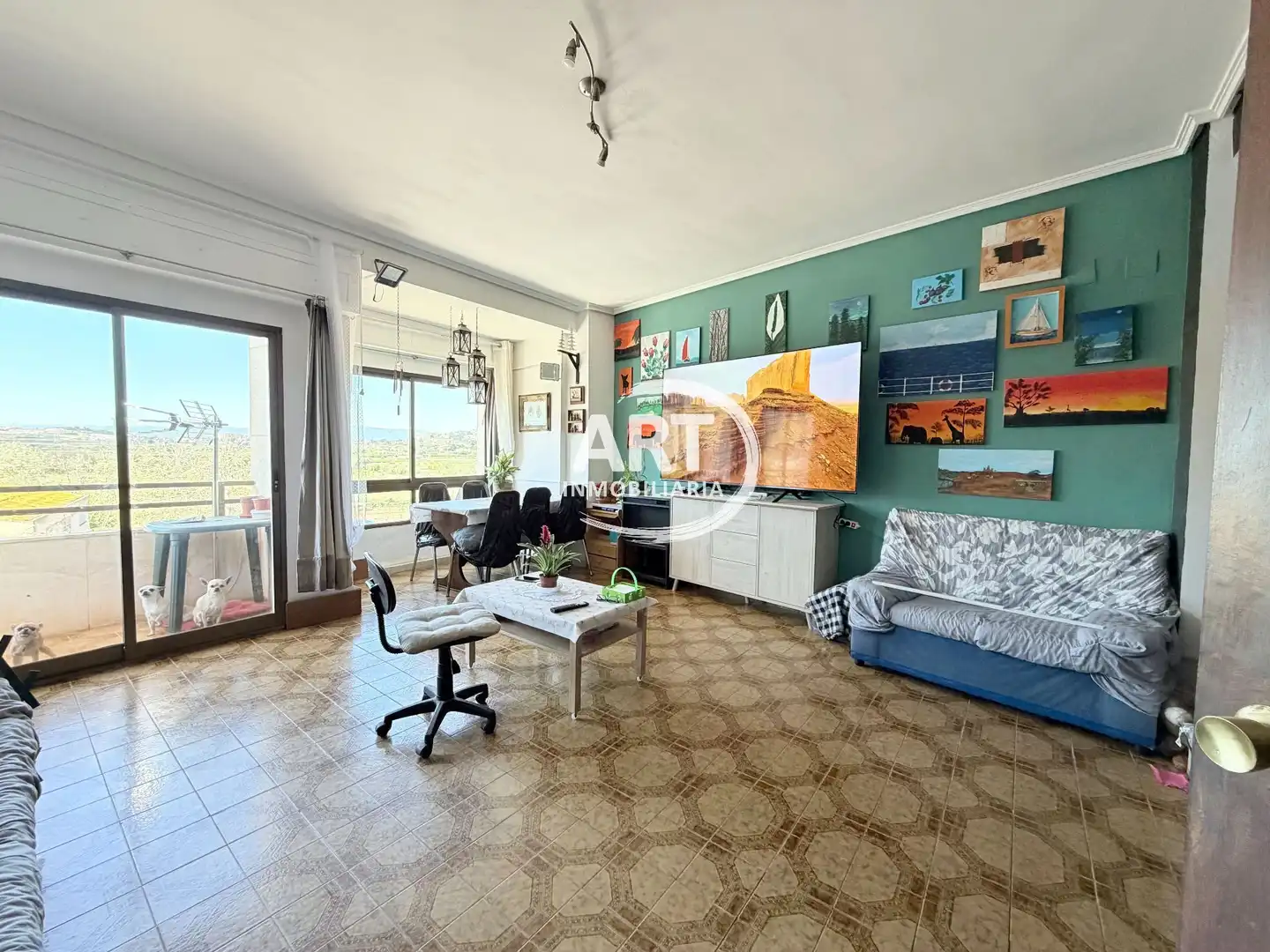 Sala de estar de Piso en venta en Benissanó con Terraza