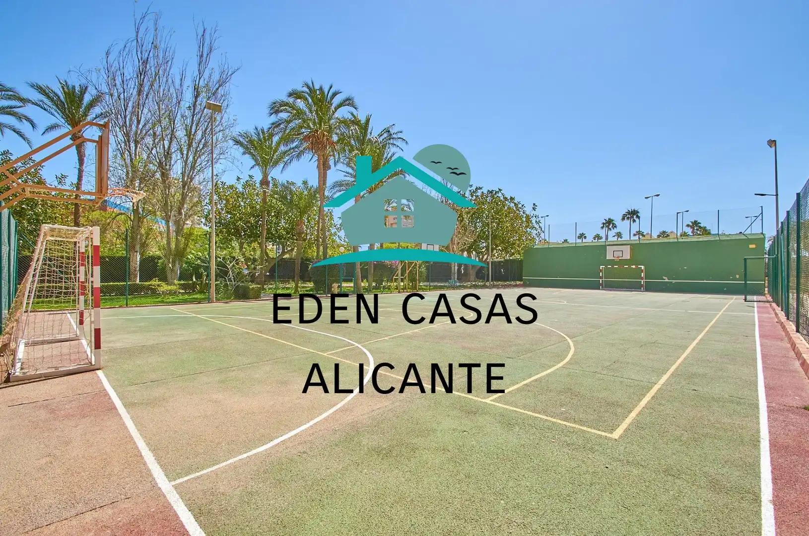 Außenansicht von Wohnungen zum Verkauf in Alicante / Alacant mit Klimaanlage, Heizung und Privatgarten