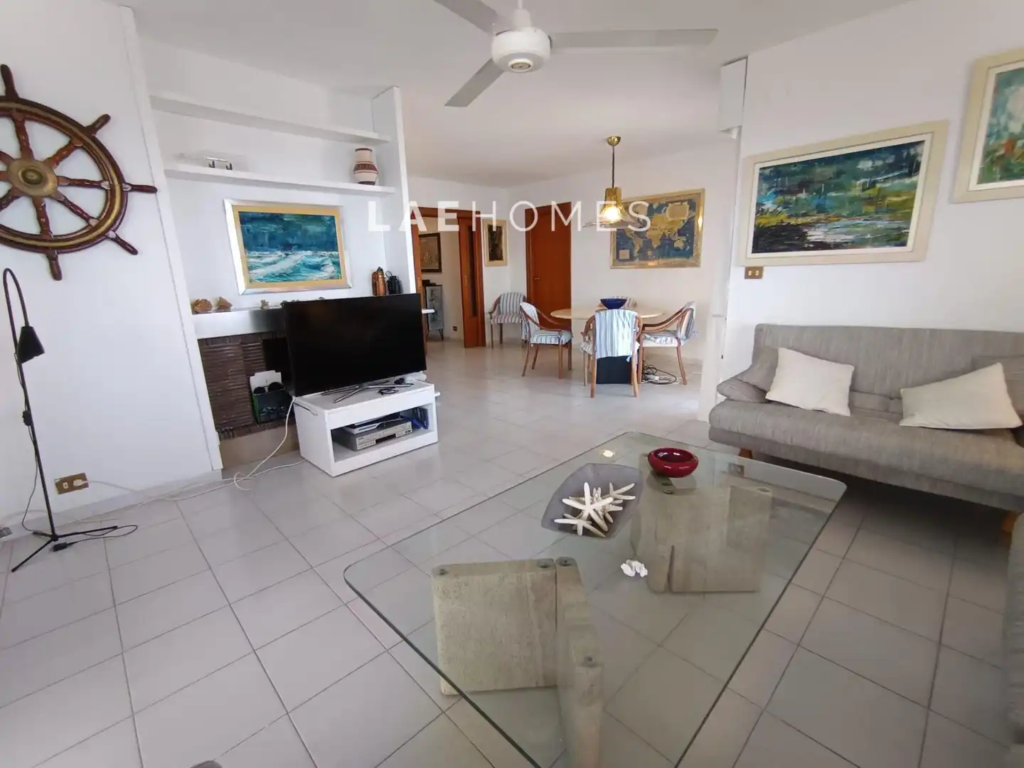 Living room of Apartments for rent in Benicasim / Benicàssim  with Air Conditioner, Terrace and Furnished