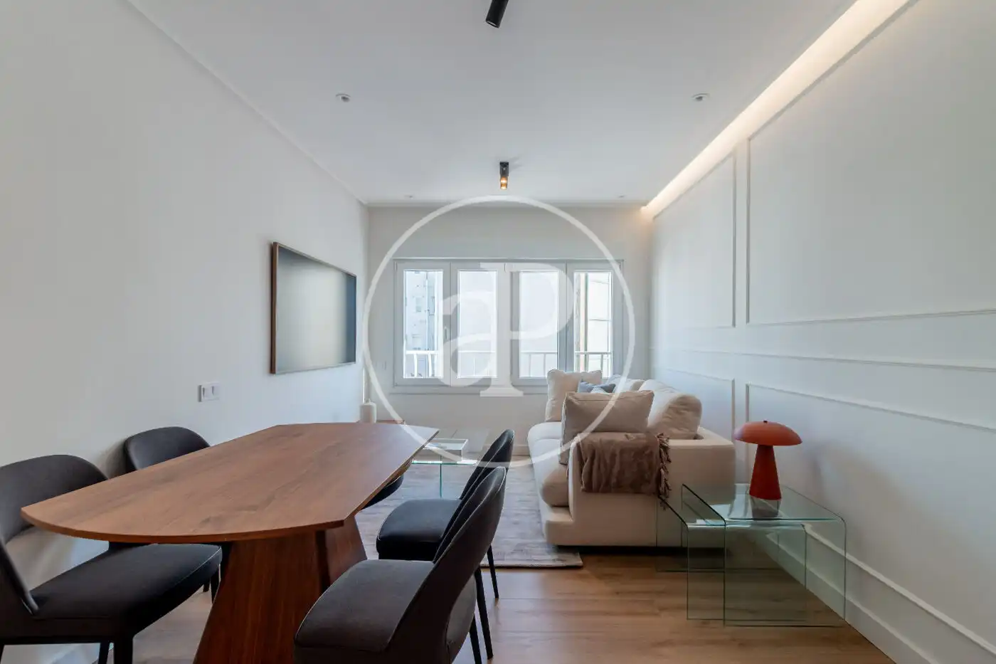 Sala d'estar de Pis de lloguer en Madrid amb Aire condicionat, Calefacció i Moblat