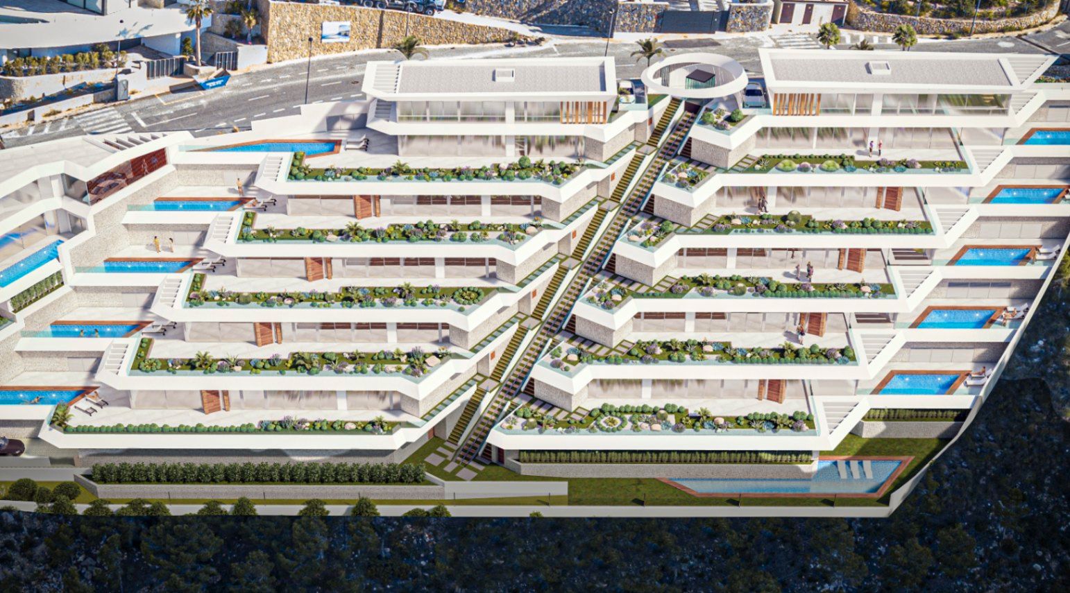 Vista exterior de Apartament en venda en Altea amb Aire condicionat, Calefacció i Jardí privat