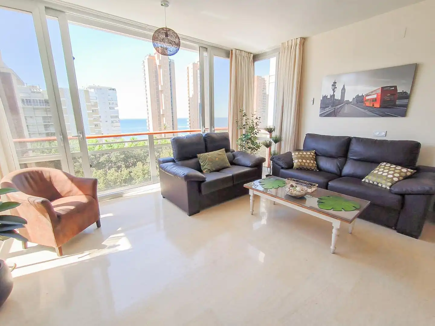 Sala de estar de Piso en venta en Benidorm con Aire acondicionado, Calefacción y Terraza