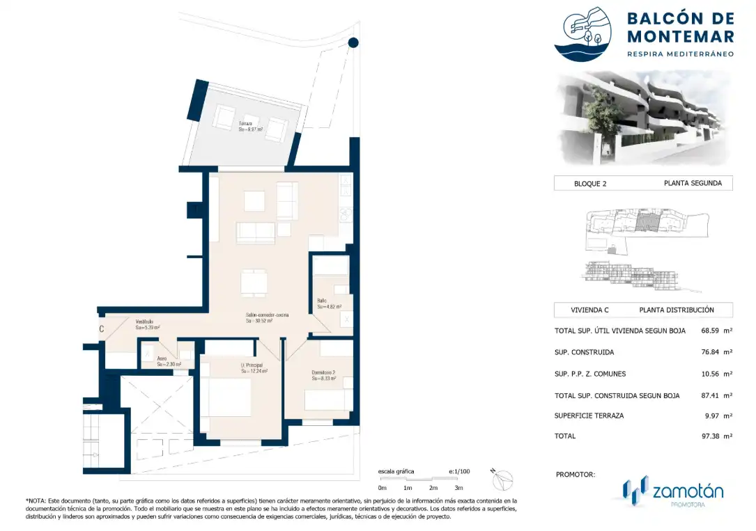 Piso en venta en Torremolinos con Aire acondicionado, Calefacción y Terraza