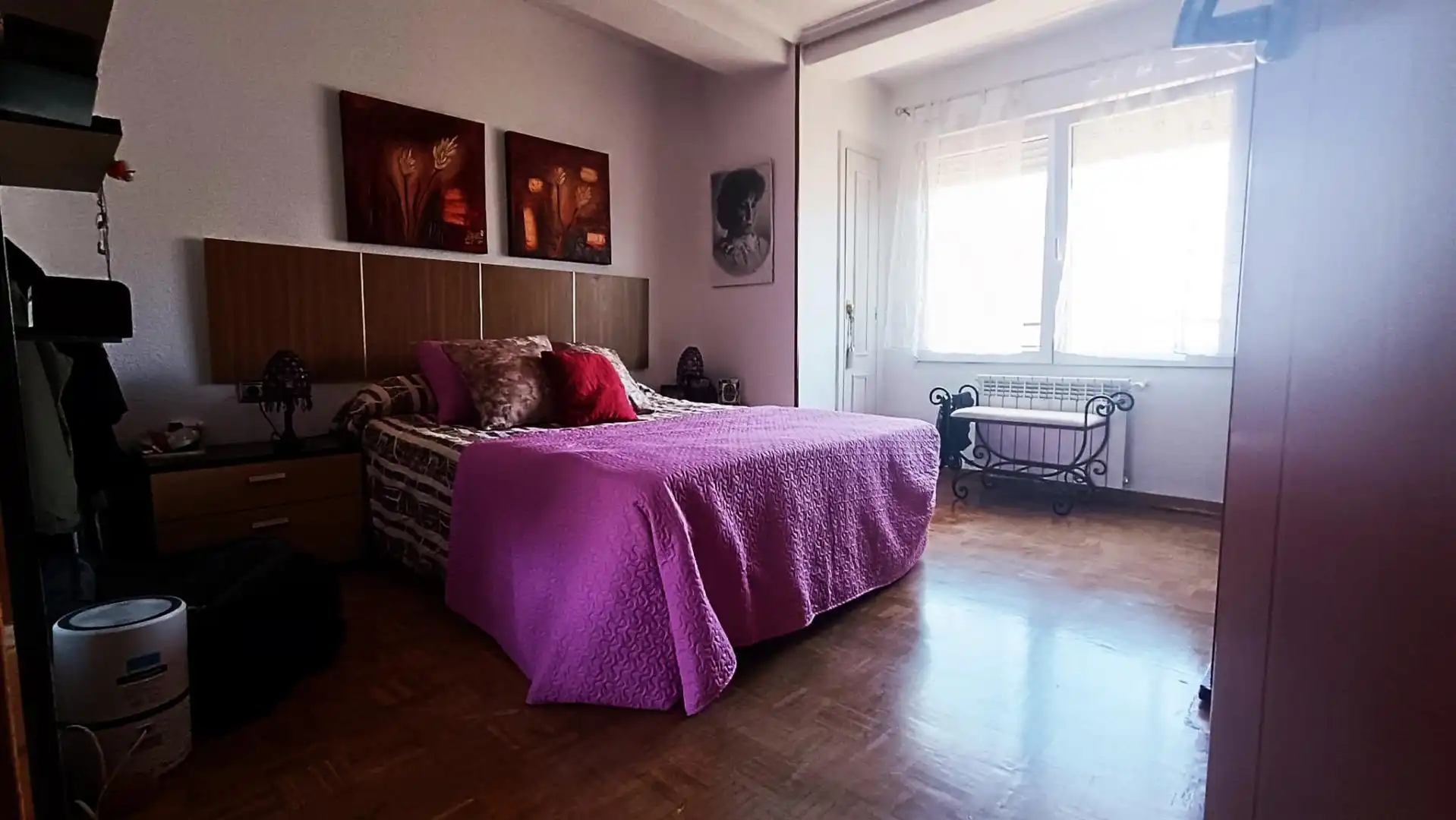 Schlafzimmer von Wohnung zum Verkauf in Zamora Capital  mit Heizung, Parkett und Terrasse
