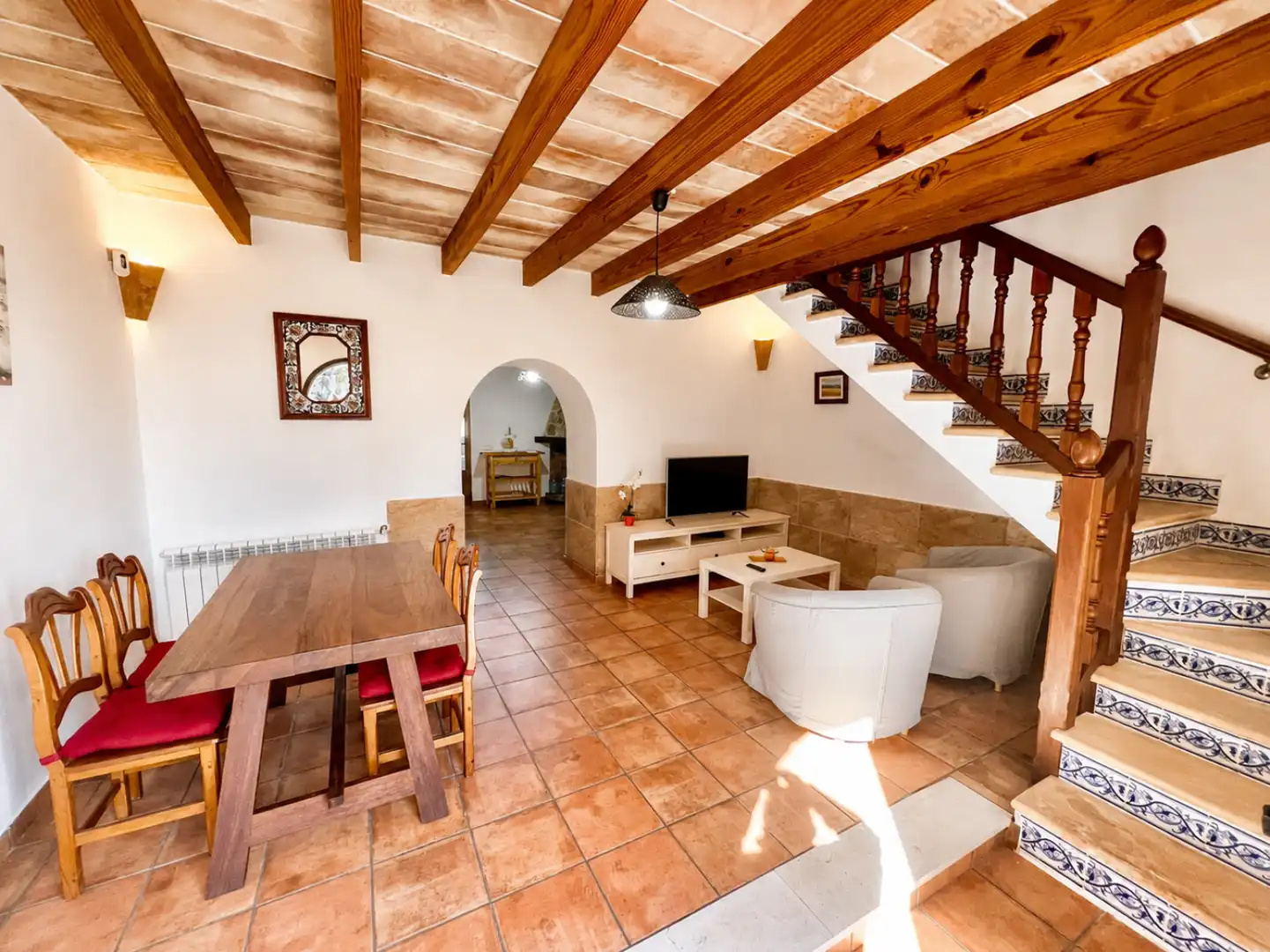Sala de estar de Casa o chalet de alquiler en Santanyí con Aire acondicionado, Calefacción y Terraza