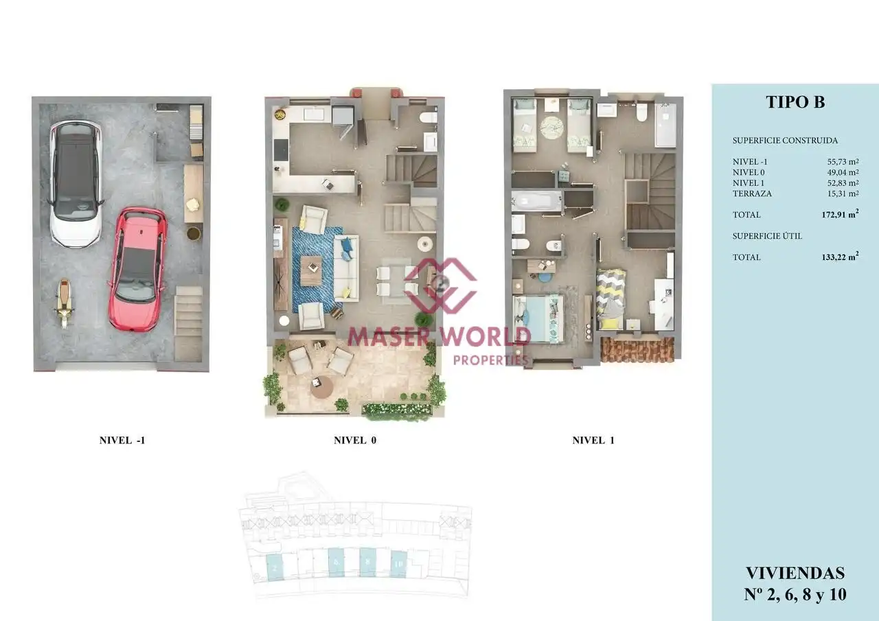 Maison mitoyenne avec piscine à vendre à Torrecuevas - Lomas del Gato, imagen 9