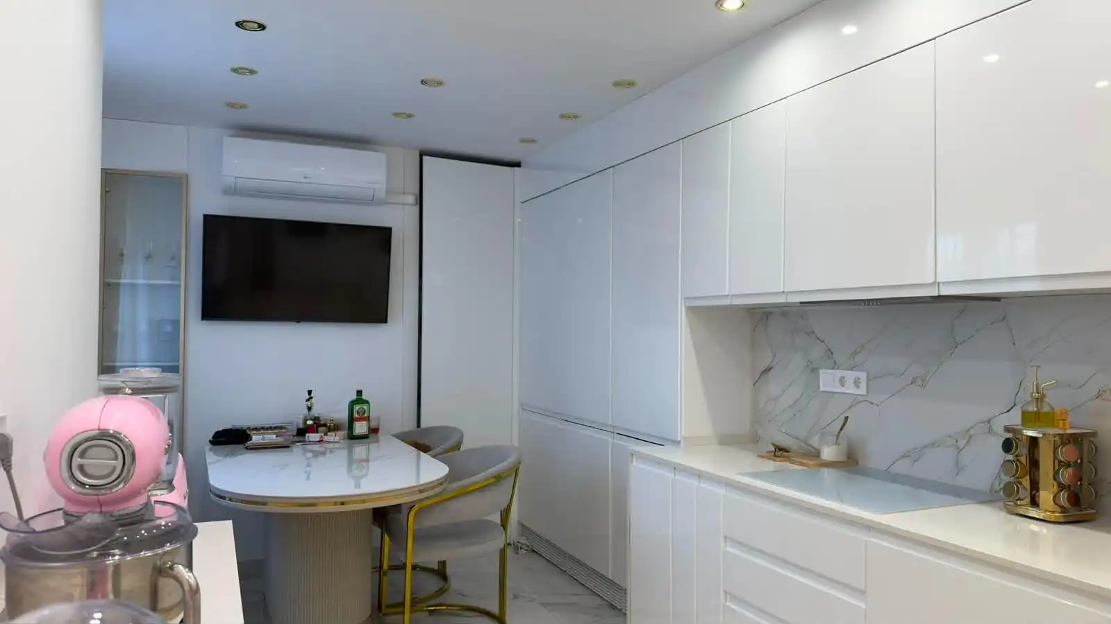 Kitchen of Detached homes for sale in Sant Joan d'Alacant  with Air Conditioner, Terrace and Alarm