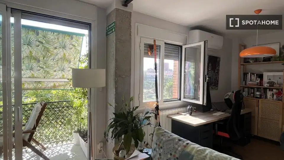 Terrasse von Wohnung zur Miete in Madrid mit Klimaanlage, Heizung und Möbliert