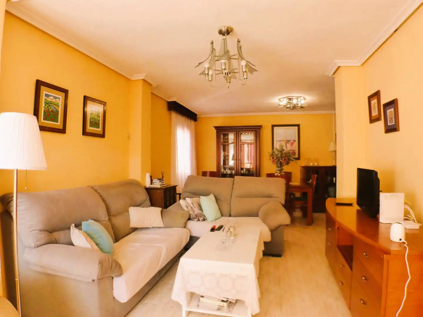Sala de estar de Apartamento en venta en Alicante / Alacant con Terraza