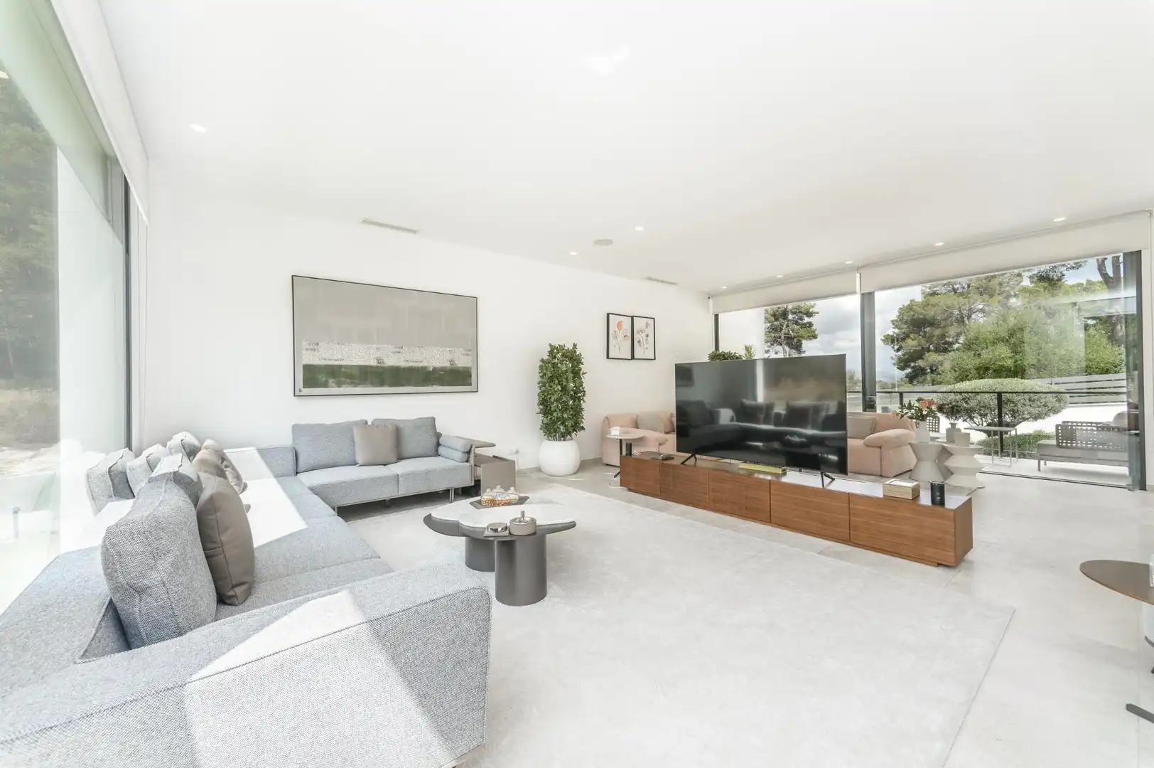 Sala d'estar de Casa o xalet en venda en  Palma de Mallorca amb Aire condicionat, Calefacció i Jardí privat