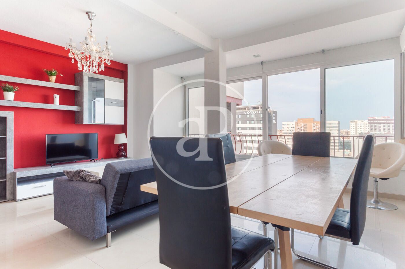 Dining room of Flat to rent in Alzira  with Air Conditioner, Heating and Furnished