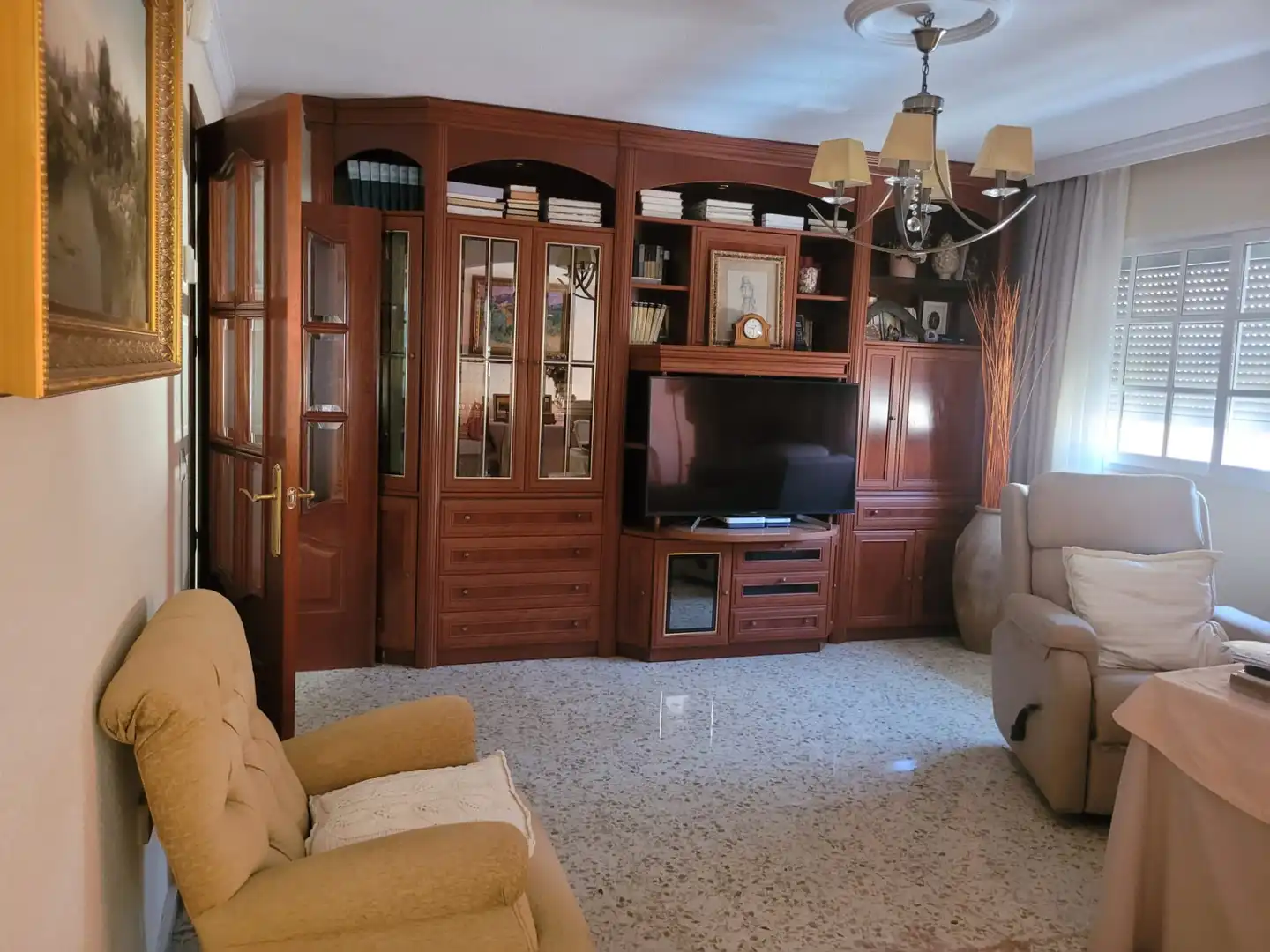 Sala de estar de Piso en venta en Málaga con Amueblado