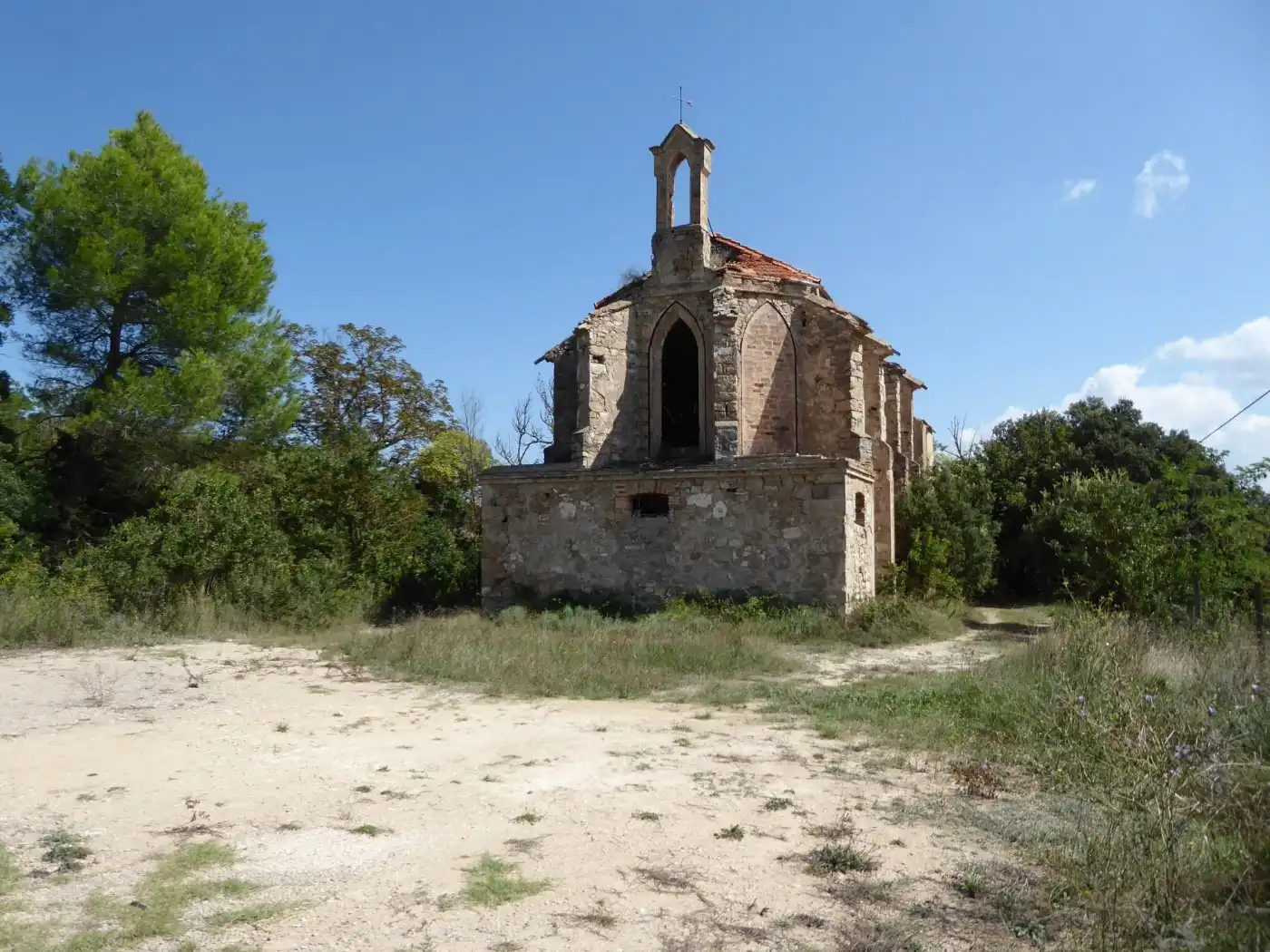 Vista exterior de Finca rústica en venta en Sant Martí de Tous con Aire acondicionado, Calefacción y Jardín privado