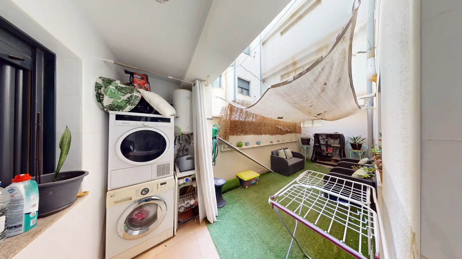 Balcony of Flat for sale in Roquetas de Mar  with Air Conditioner, Heating and Private garden