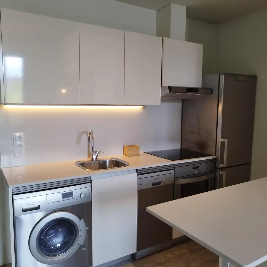 Küche von Wohnung zur Miete in Barcelona mit Klimaanlage, Heizung und Möbliert