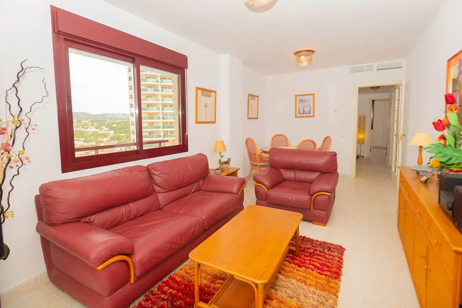 Living room of Apartments for sale in Calpe / Calp  with Air Conditioner, Terrace and Community pool