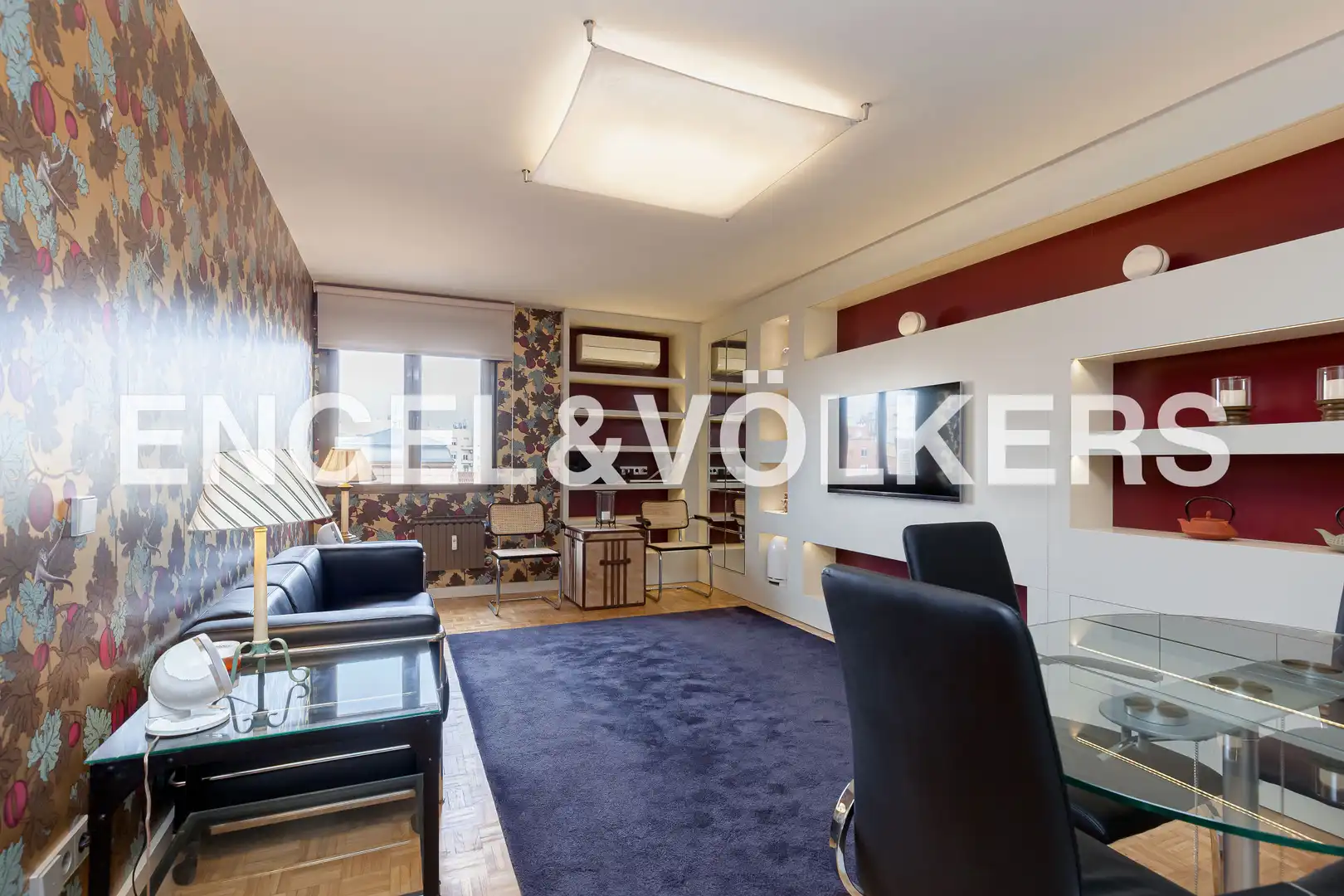 Sala de estar de Piso de alquiler en Madrid con Aire acondicionado, Calefacción y Parquet