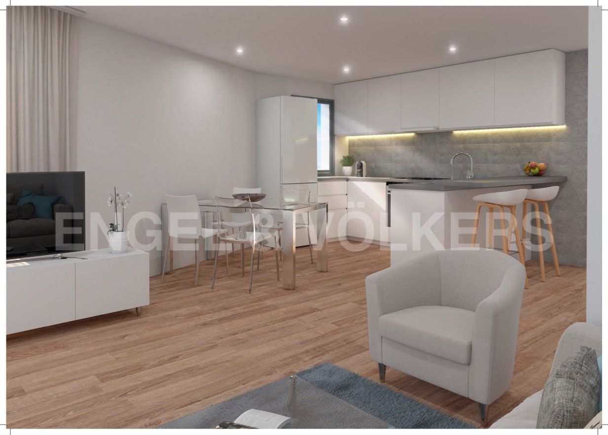 Sala d'estar de Apartament en venda en Cubelles amb Aire condicionat, Calefacció i Terrassa