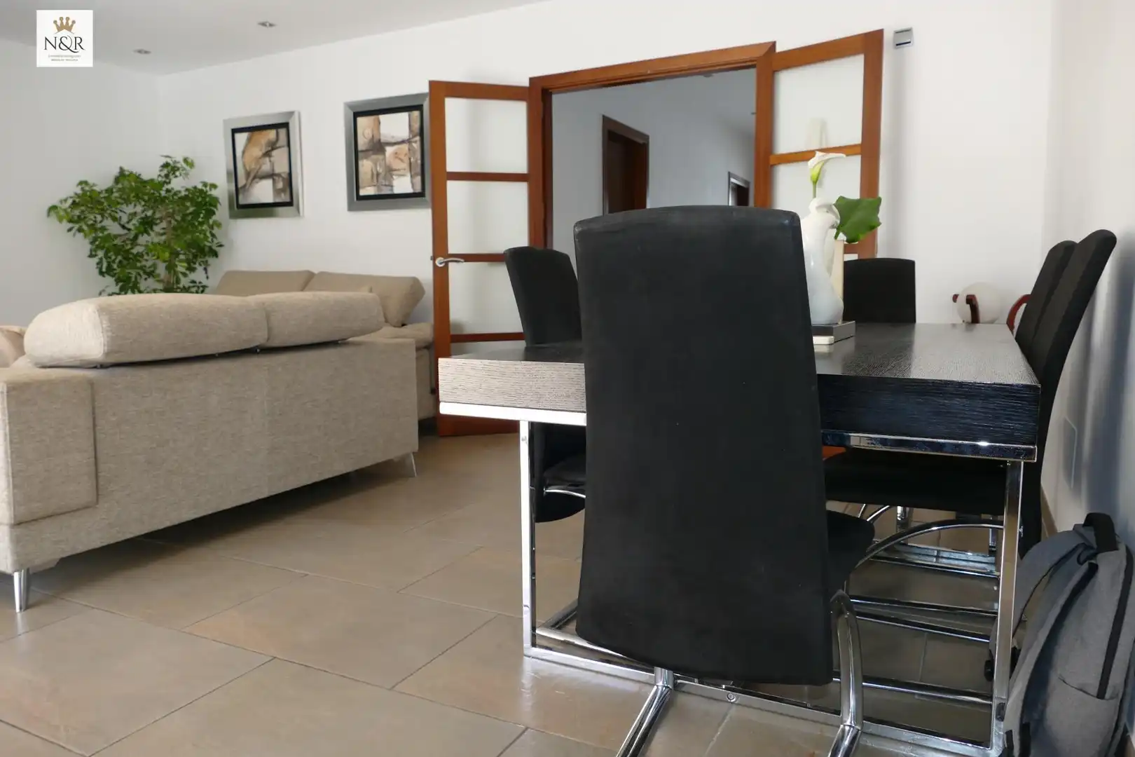 Esszimmer von Haus oder Chalet zur Miete in Binissalem mit Klimaanlage, Heizung und Privatgarten