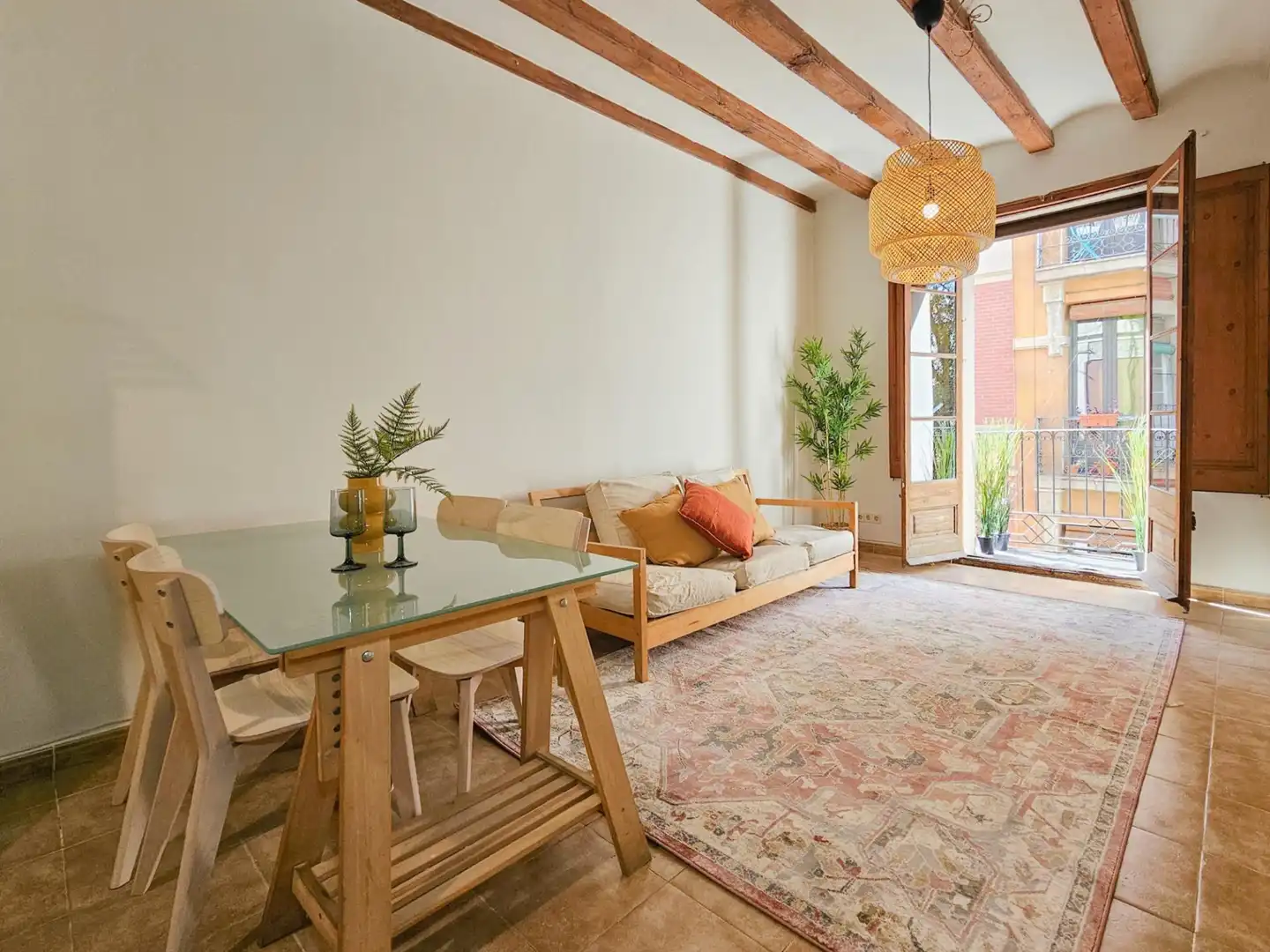 Sala de estar de Piso en venta en Barcelona con Balcón