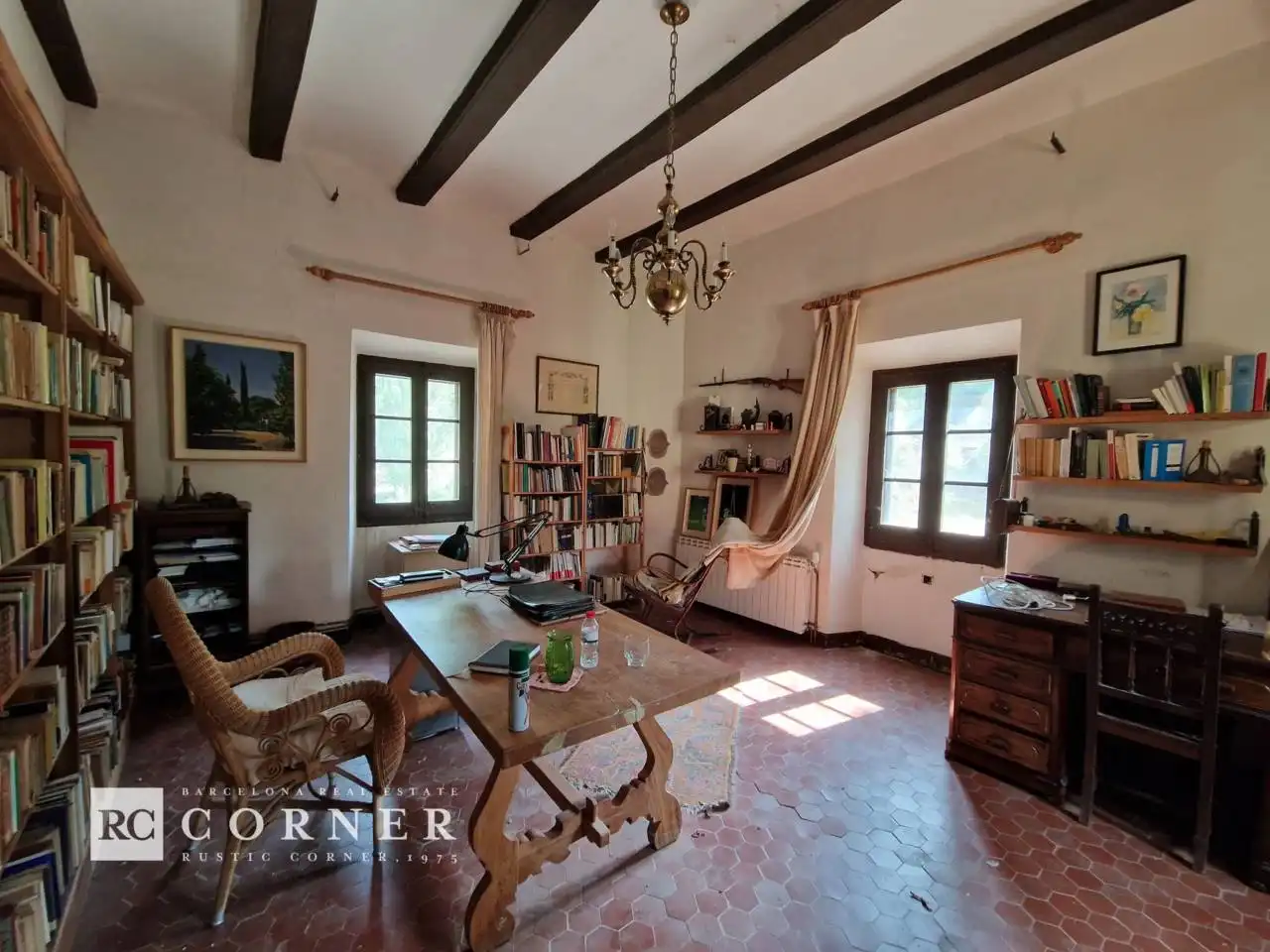 Living room of Houses for sale in Vimbodí i Poblet  with Heating, Private garden and Swimming Pool