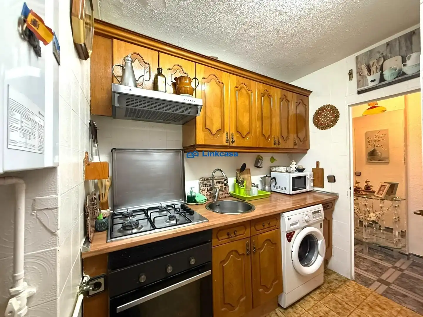 Kitchen of Flat for sale in Madrid  with Air Conditioner, Heating and Private garden