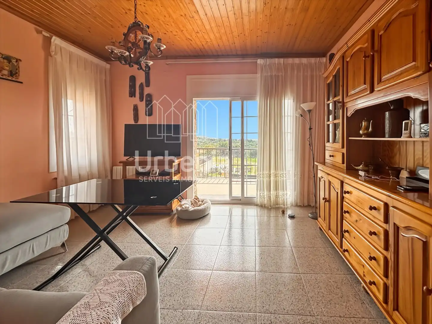 Sala d'estar de Casa o xalet en venda en Tordera amb Calefacció i Terrassa