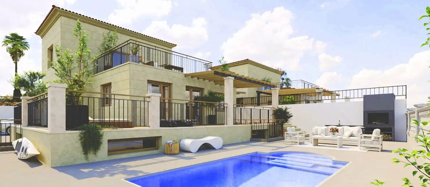 Villa mit Pool zum Verkauf in Pueblo Acantilado - Lanuza