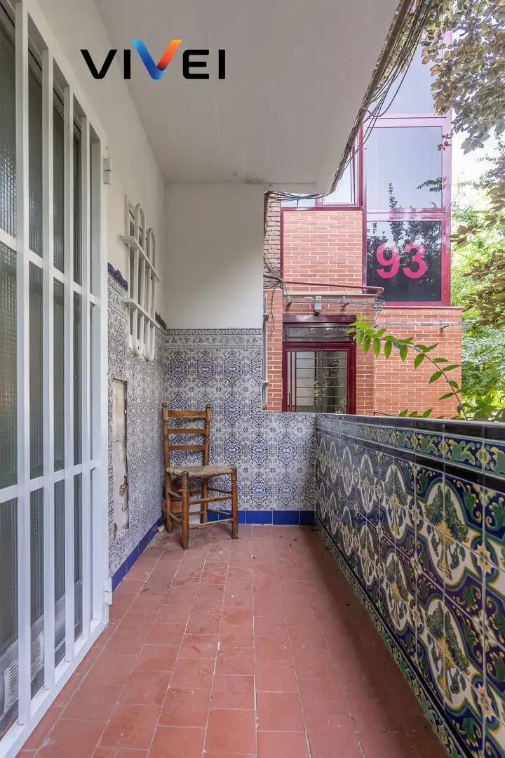 Terrasse von Erdgeschoss zum Verkauf in Madrid mit Heizung