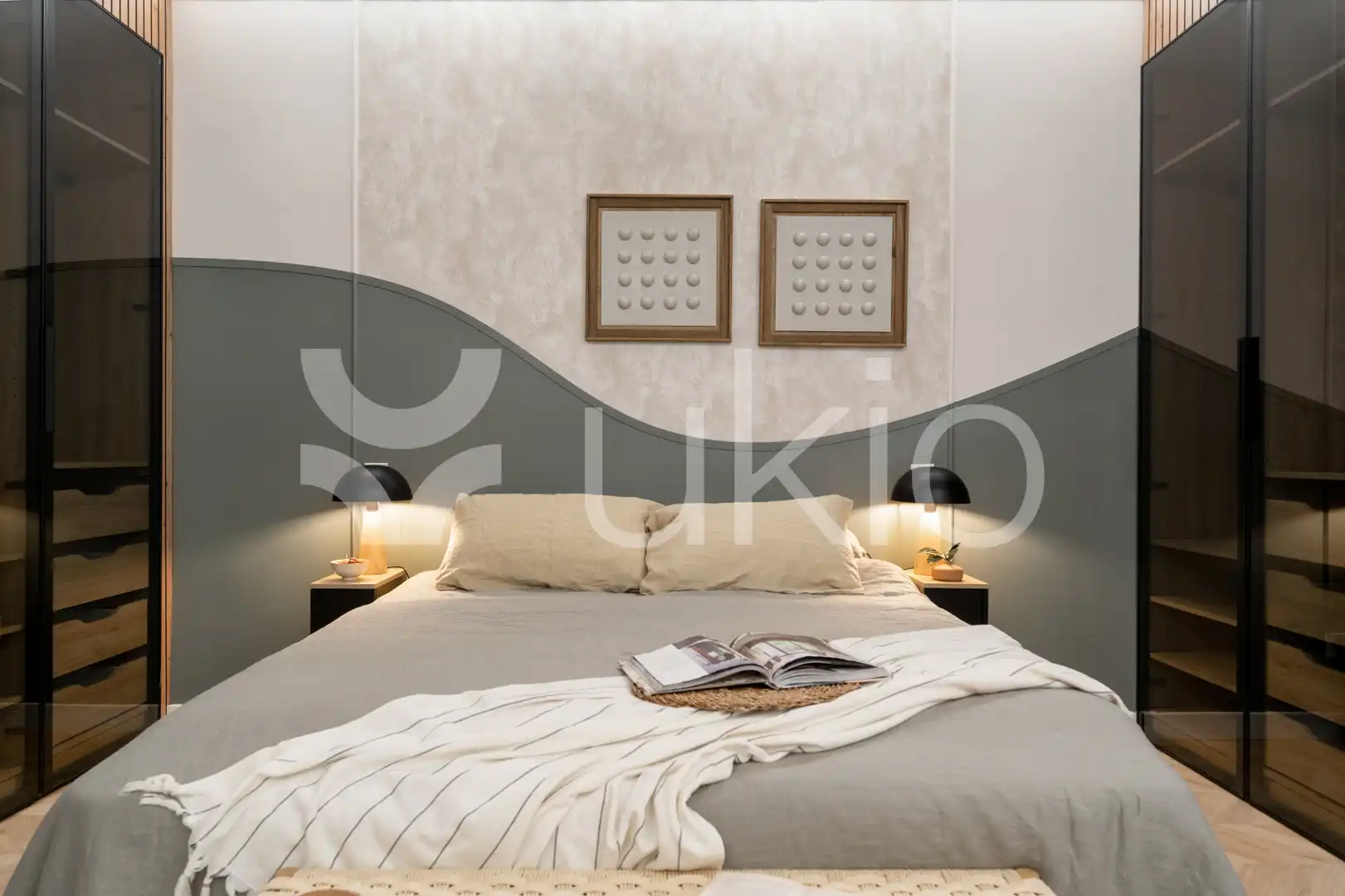 Dormitori de Apartament de lloguer en Madrid amb Aire condicionat, Calefacció i Moblat