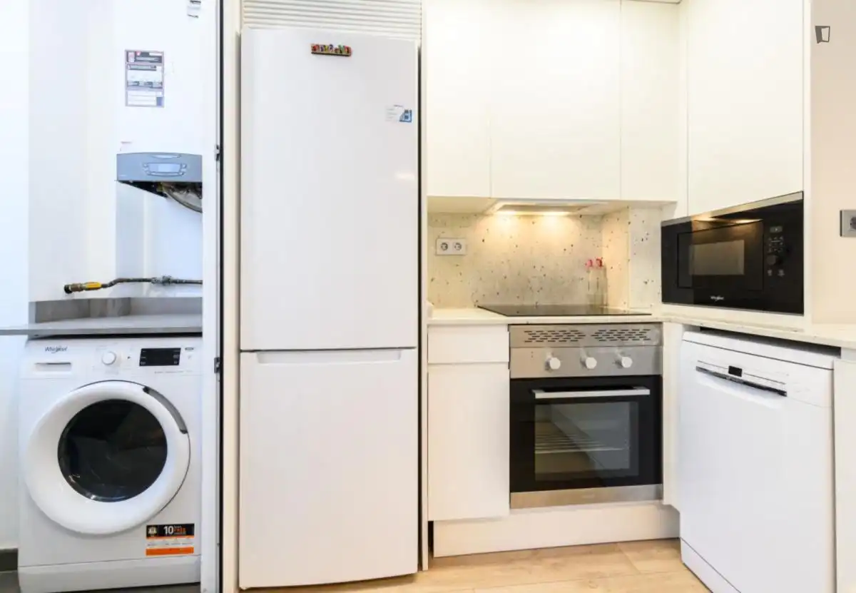 Kitchen of Apartments for rent in Madrid  with Air Conditioner, Heating and Furnished